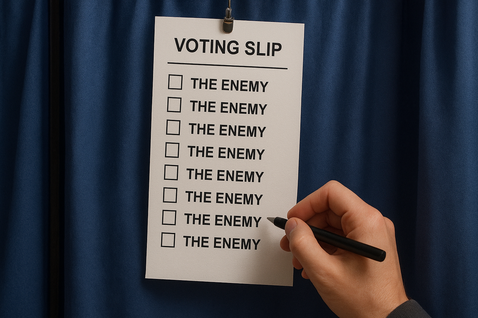 We can't vote our way out of this…